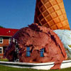 funny ice cream shaped building