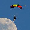 paraglider lands on the moon